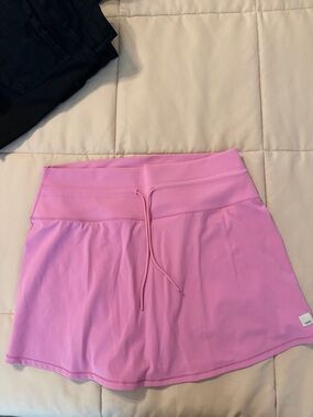 Pink Vuori Athletic Skort with Drawstring